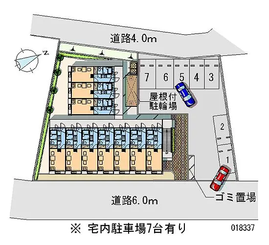 ★手数料０円★さいたま市西区指扇 月極駐車場